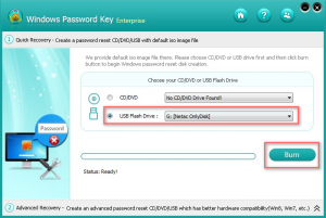 Schermata Windows Password Key