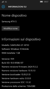 Informazioni sul dispositivo: Samsung Ativ S - Fig. 04